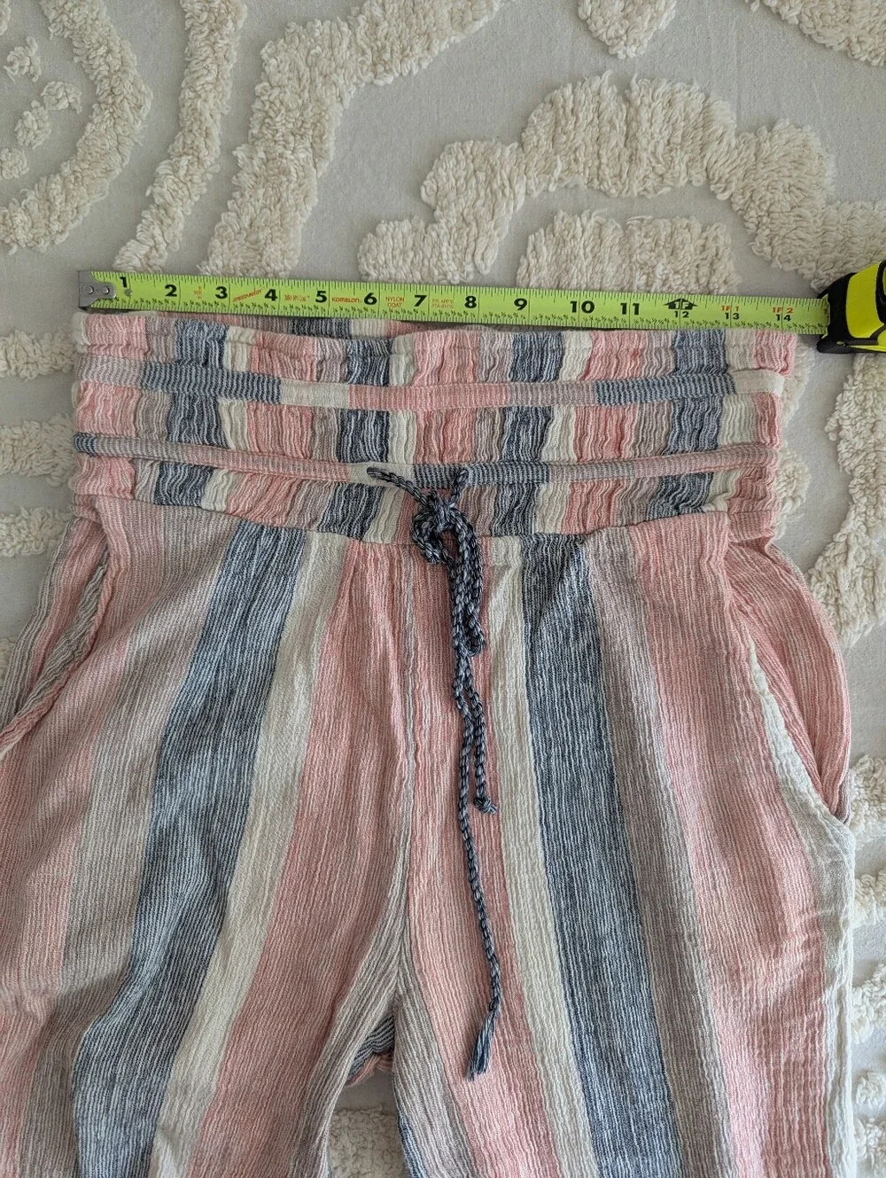 Free People Hamilton Wide Leg Pants Medium Boho Festival Beach Summer - Picture 7 of 9